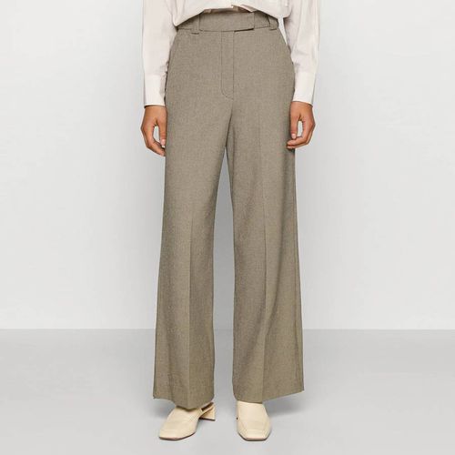 Herringbone Cimas Wide-Leg Trousers - By Malene Birger - Modalova