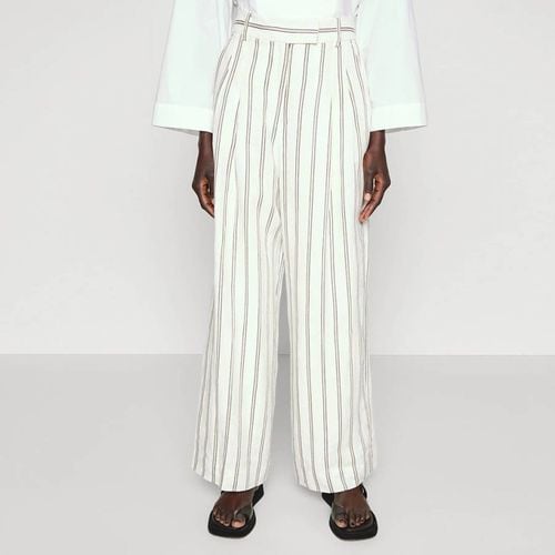 Striped Cymbaria Linen Trousers - By Malene Birger - Modalova