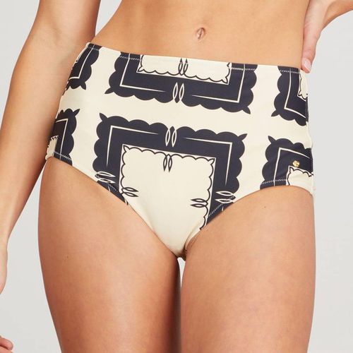 Cream/Navy Berlira Bikini Bottom - By Malene Birger - Modalova