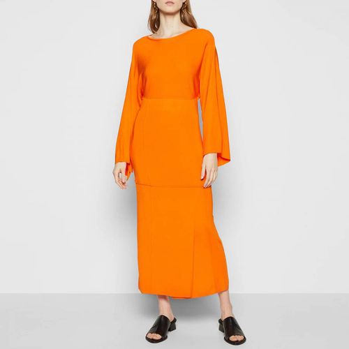 Orange Harlim Slash-Neck Dress - By Malene Birger - Modalova