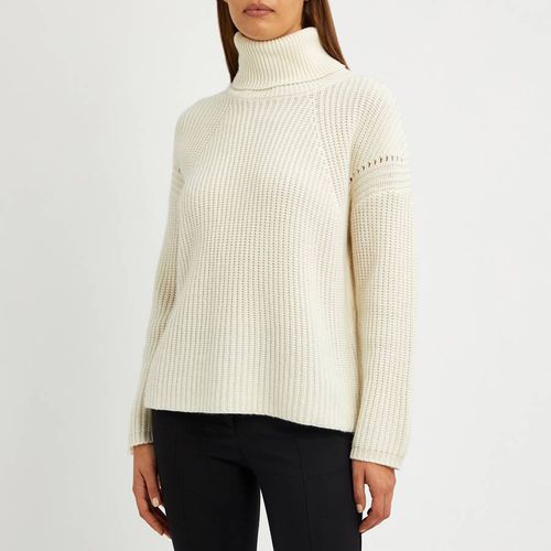 Cream Cashmere Blend Ribbed Jumper - NÂ°Â· Eleven - Modalova