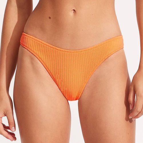 Orange High Cut Bikini Bottoms - Seafolly - Modalova