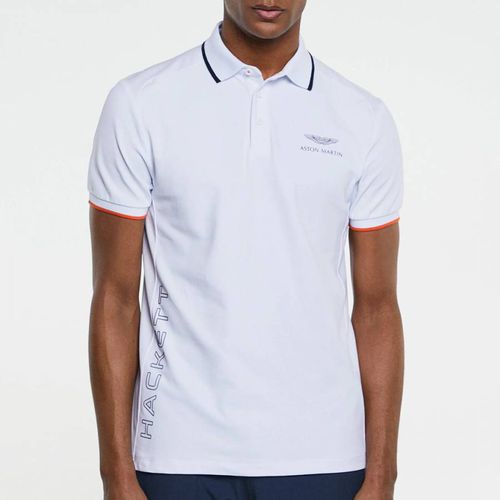AMR Logo Cotton Blend Polo Shirt - Hackett London - Modalova