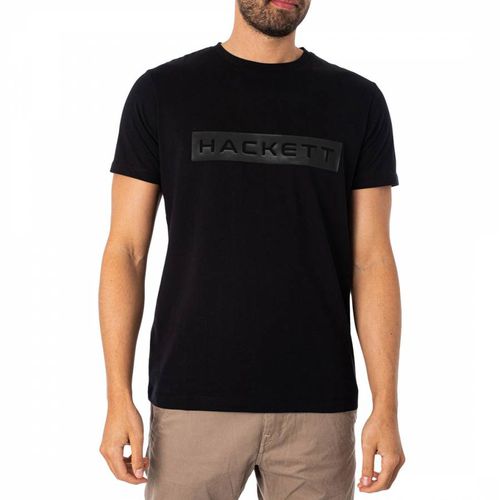 Black Logo Cotton T-Shirt - Hackett London - Modalova
