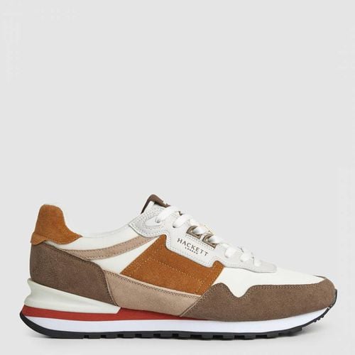 Camel Telfor Suede Leather Trainers - Hackett London - Modalova