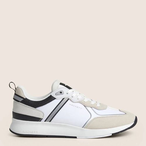 White Contrast Design Trainers - Hackett London - Modalova