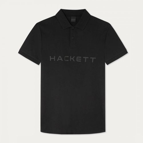 Logo Short Sleeve Cotton Polo Shirt - Hackett London - Modalova