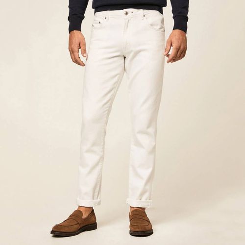 White Slim Fit Stretch Jeans - Hackett London - Modalova