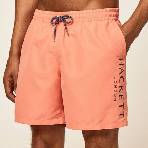 Coral Side Logo Swimming Trunks - Hackett London - Modalova