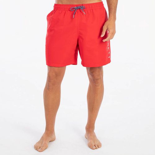 Red Side Logo Swimming Trunks - Hackett London - Modalova