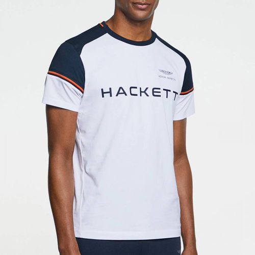 AMR Panel Detail Cotton T-Shirt - Hackett London - Modalova