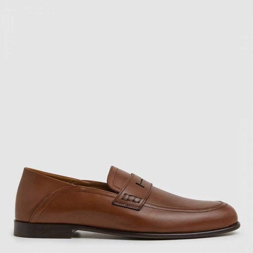 Brown Phil Leather Loafers - Hackett London - Modalova