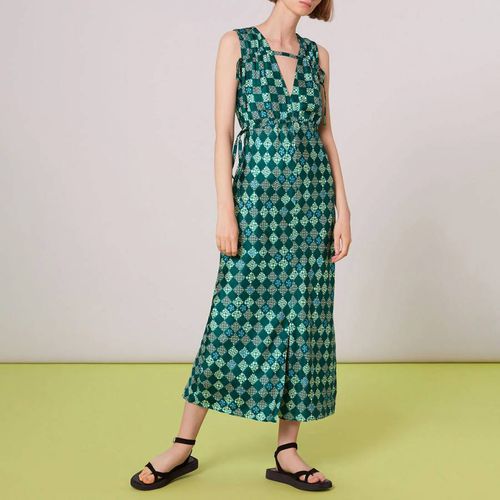 Green All Over Print Silk Dress - WHISTLES - Modalova