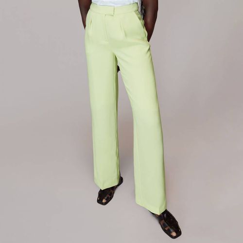 Lime Bella Pleated Front Trousers - WHISTLES - Modalova