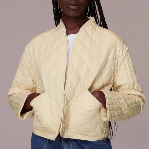 Pale Yellow Lydia Quilted Jacket - WHISTLES - Modalova
