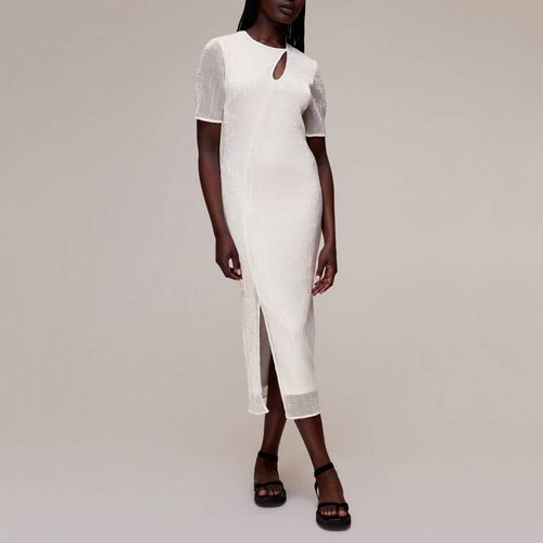 White Fitted Midi Dress - WHISTLES - Modalova