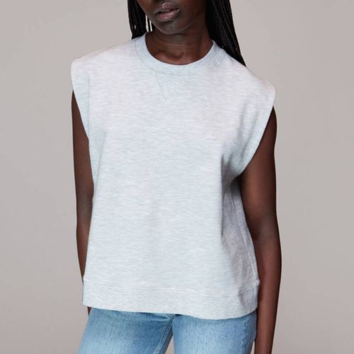 Grey Alora Cotton Vest - WHISTLES - Modalova