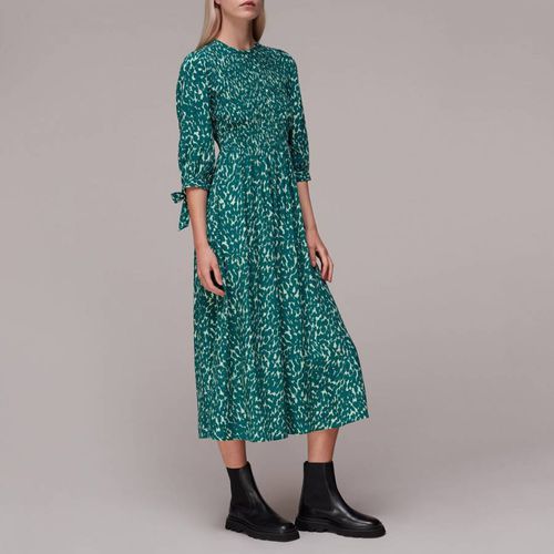 Green Sahara Printed Midi Dress - WHISTLES - Modalova