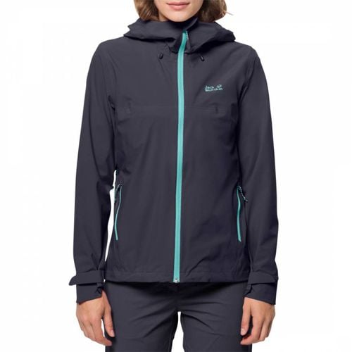 Navy Highest Peak Weatherproof Rain Jacket - Jack Wolfskin - Modalova