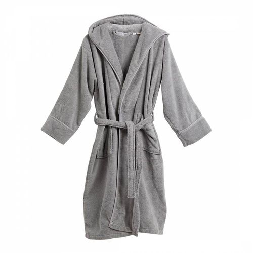 Plush Hooded S/M Robe Grey - The Lyndon Company - Modalova