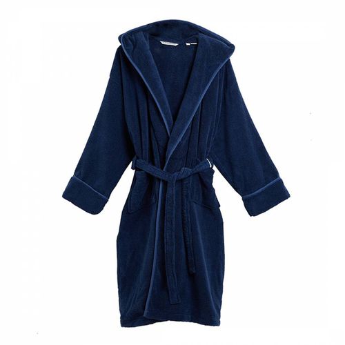 Plush Hooded L/XL Robe Navy - The Lyndon Company - Modalova