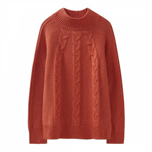 Red Cable Front Knitted Jumper - Crew Clothing - Modalova