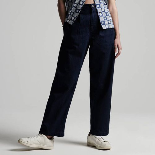 Navy Limited Edition Pleated Trousers - Superdry - Modalova