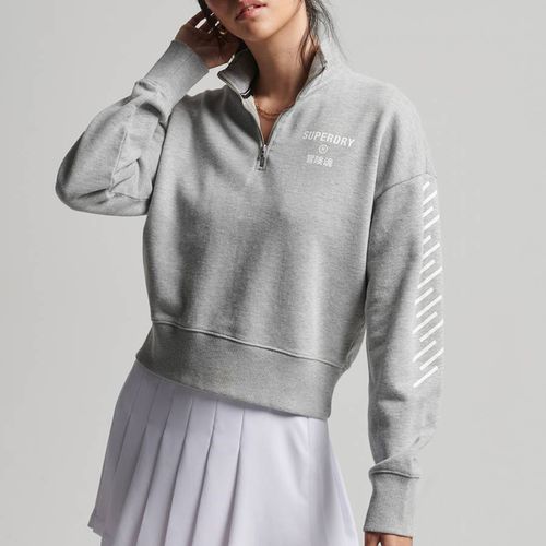 Grey Core Sport Half Zip Sweatshirt - Superdry - Modalova
