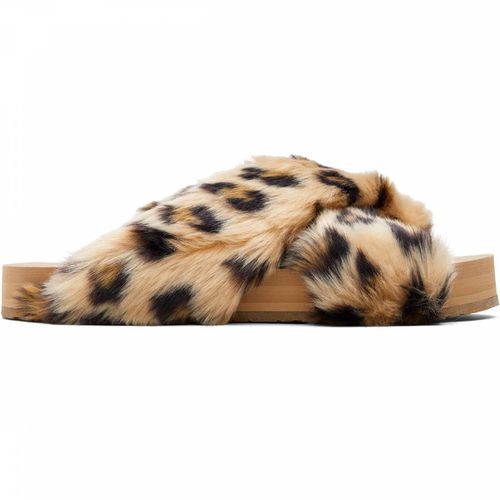Leopard Faux Fur Susie Eva Cross Over Slippers - Toms - Modalova