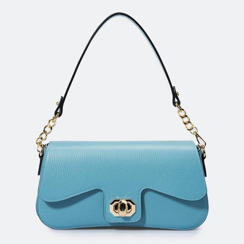 Blue Leather Top Handle Bag - Massimo Castelli - Modalova