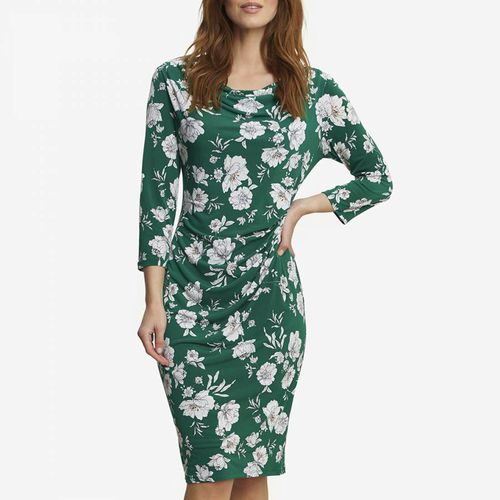Green Aleta Floral Dress - Gina Bacconi - Modalova