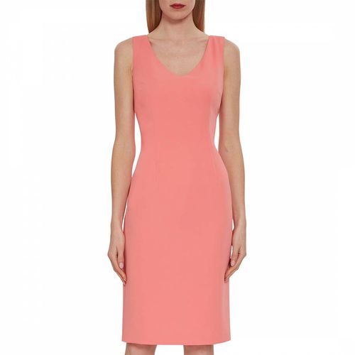 Coral Merna Crepe Shift Dress - Gina Bacconi - Modalova