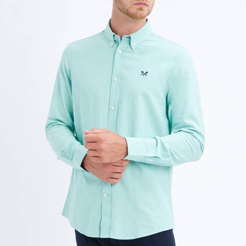 Green Oxford Slim Fit Shirt - Crew Clothing - Modalova