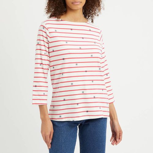 Pink Striped Cassie Floral Top - Crew Clothing - Modalova