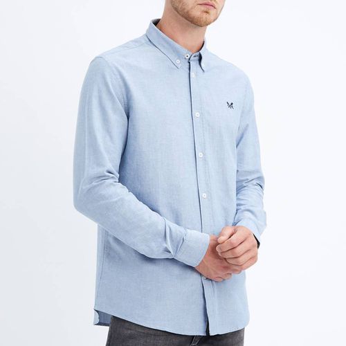 Blue Oxford Slim Fit Shirt - Crew Clothing - Modalova
