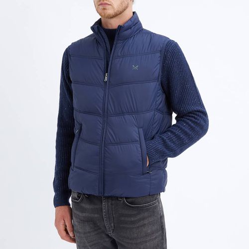 Navy Puffer Gilet - Crew Clothing - Modalova