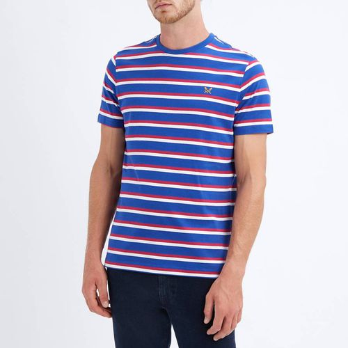 Blue Double Stripe T-Shirt - Crew Clothing - Modalova