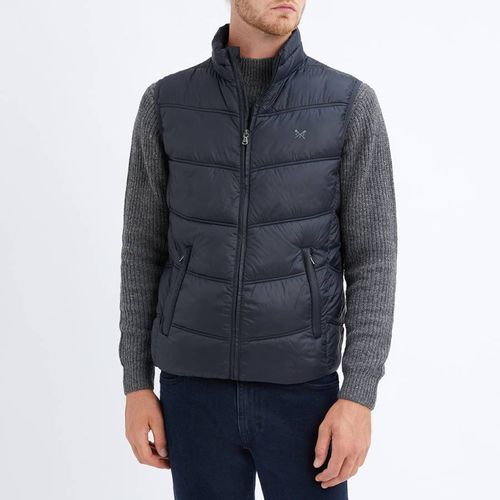 Black Winter Puffer Gilet - Crew Clothing - Modalova