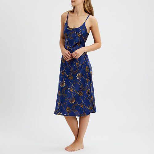 Blue Star Print Satin Slip - Their Nibs - Modalova