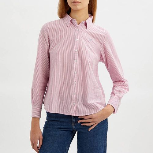 Pink Striped Logo Shirt - Crew Clothing - Modalova