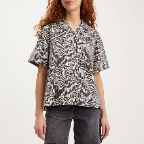 Black Ari Animal Print Linen Blend Shirt - Levi's - Modalova