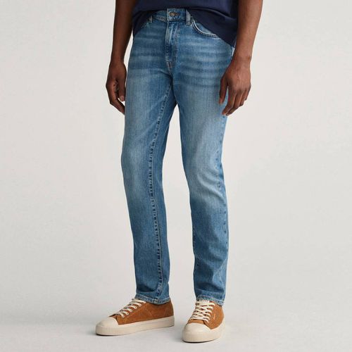 Mid Blue Hayes Slim Stretch Jeans - Gant - Modalova