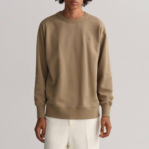 Taupe Icon Cotton Sweatshirt - Gant - Modalova