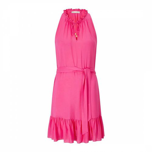 Pink Ruffle-Trimmed Woven Mini Dress - Heidi Klein - Modalova