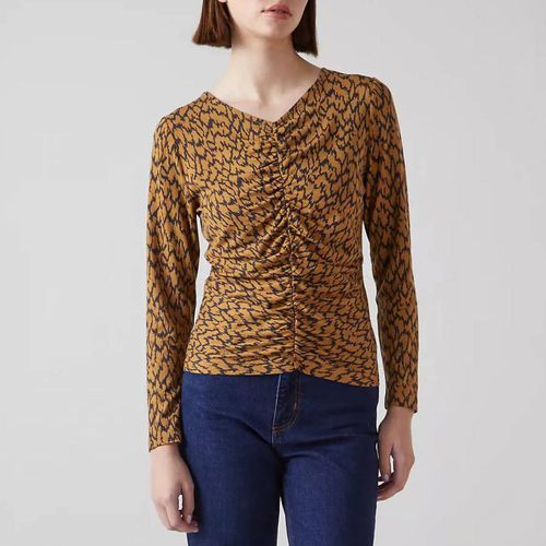 Multi Leopard Hoppen Jersey Top - L K Bennett - Modalova