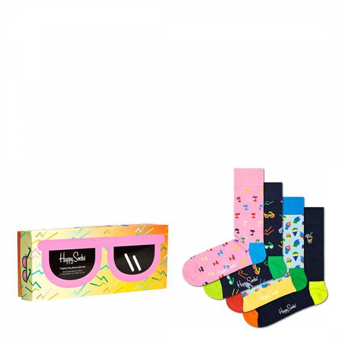 Tropical Day 4 Pack Socks Gift Set - Happy Socks - Modalova