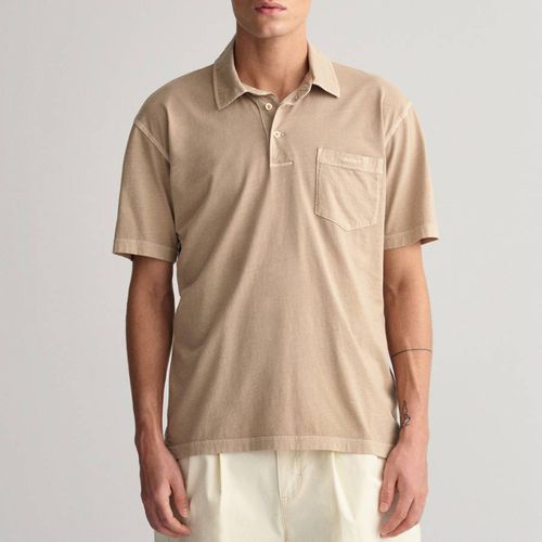 Sand Pocket Detail Cotton Polo Shirt - Gant - Modalova