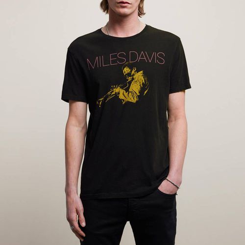 Black Miles Davis Vintage T-Shirt - John Varvatos - Modalova