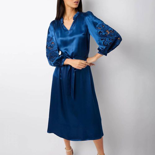Blue Ciara Cutwork Dress - Wyse - Modalova