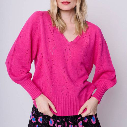 Pink Blouson Knitted Jumper - Scamp & Dude - Modalova